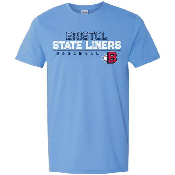 Bristol State Liners "B" Logo Blue Short Sleeve T-Shirt
